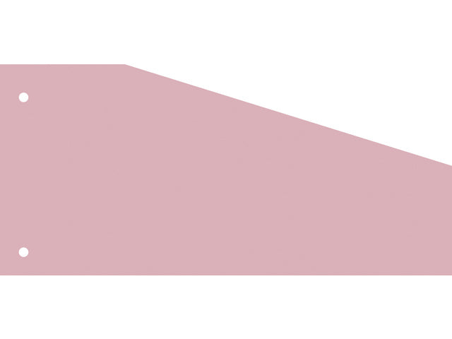Scheidingsstrook Kangaro 2-gaats 240x105x60mm trapezium 180 gram RC roze
