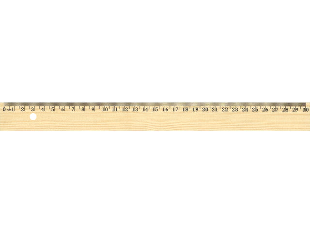 Liniaal Westcott 30 cm aus Holz mit Metallbein