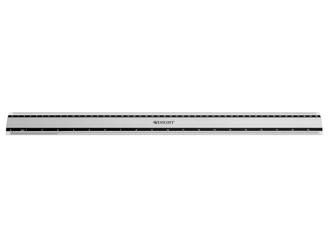 Liniaal Westcott Aluminium 50 cm mit Rutschfestigkeit