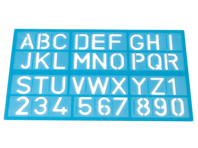 Sjablonen Westcott Cijfers und Buchstaben-Sortiment Farben