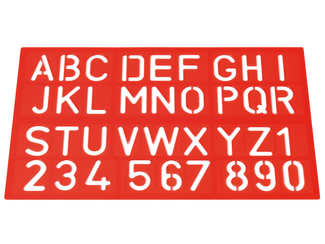 Sjablonen Westcott Cijfers und Buchstaben-Sortiment Farben
