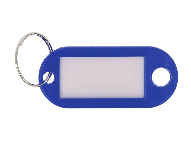 Sleutelhanger Westcott donker blau 100st. in doos. Mit verwisselbaarer Etikette.
