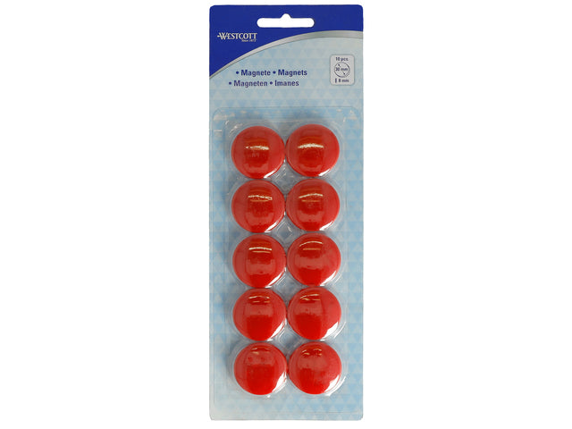 Magnet Westcott rotes Paket zum 10. Ø 30x8mm, 900g