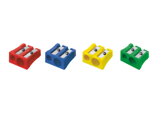 Puntenslijper Westcott kunststof dubbel assorti doos 20 stuks
