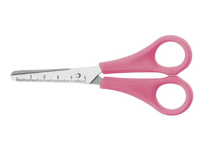 Schaar Westcott Kids 13 cm runder Punt RH rosa im Polybeutel