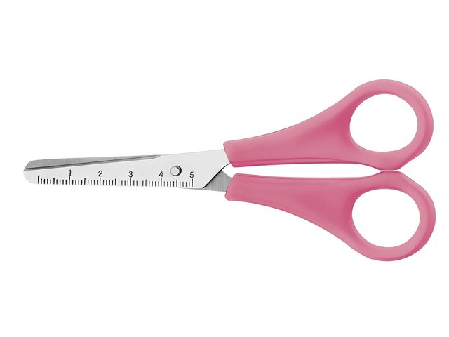 Schaar Westcott Kids 13cm ronde punt RH roze