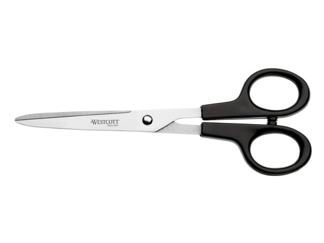 Schaar Westcott Buro RVS 17,1 cm kunststof handgreep in zak