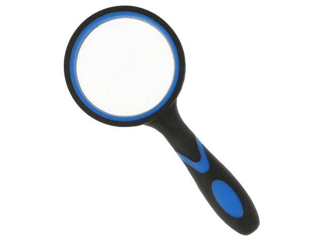 Handloep Westcott 50mm vergroot tot 5x, ergonomisch zwart/blauw