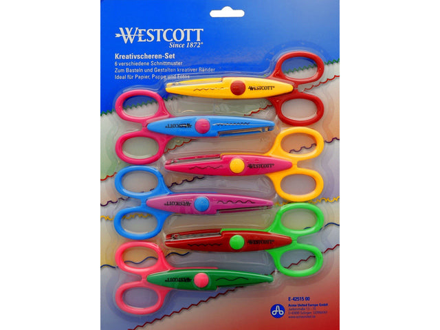 Figuurschaar Westcott 14cm set á 6 stuks assorti vervangen
