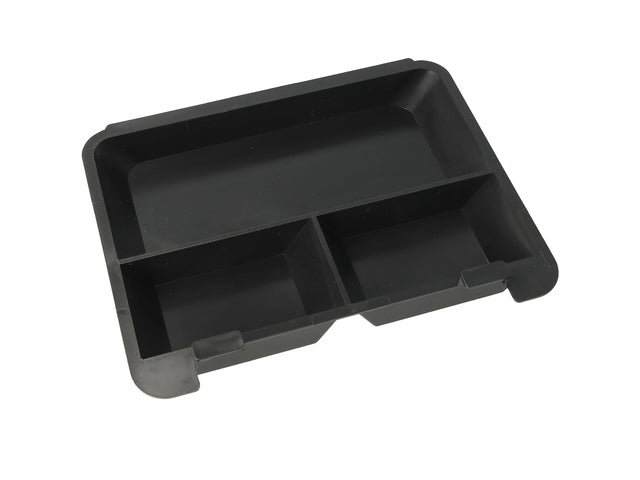 Westcott-Geldbörse, 200 x 161 x 90 mm, schwarz, Kunststoff mit 3 Behältern