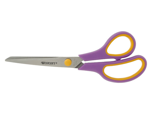 Scharenset Westcott Easy Grip 3dlg 20cm sort. Farbe RVS (Cassis, Türkis und Koralrot)