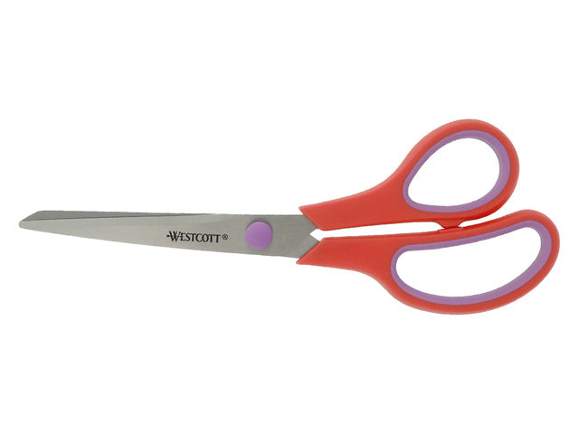 Scharenset Westcott Easy Grip 3dlg 20cm sort. Farbe RVS (Cassis, Türkis und Koralrot)