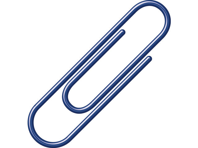 Büroklammern Alco, 26 mm, rund, 100 Stück, donkerblau