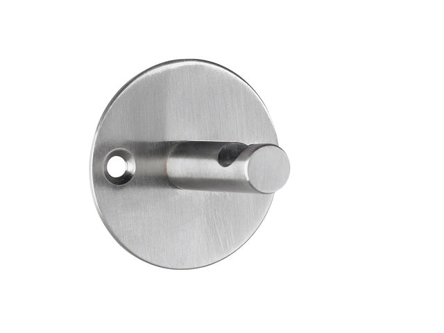 Wandgarderobe Alco zilver 1 haak incl. bevestigingsmateriaal