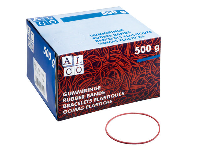 Elastieken Alco 65mm 500 gram in rood