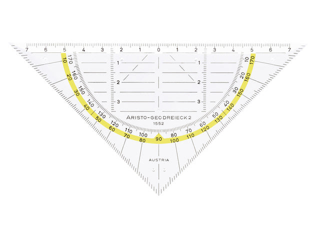 Geodriehoek Aristo 14 cm