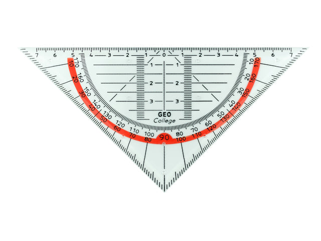 Geodriehoek Aristo 14cm zonder greep