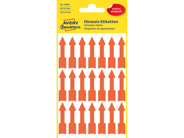 Etiketten-Zweckform, 39 x 9 mm, 4 Stück, 21 Etiketten