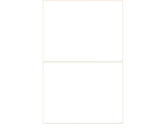 etiket Zweckform 77x59mm wit blister a 8 etiketjes