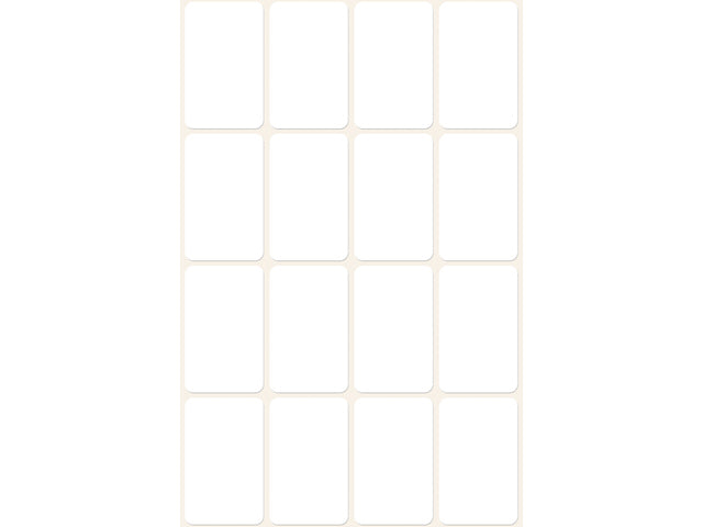Etikett Zweckform 29x18mm mit Blister mit 96 Etiketten