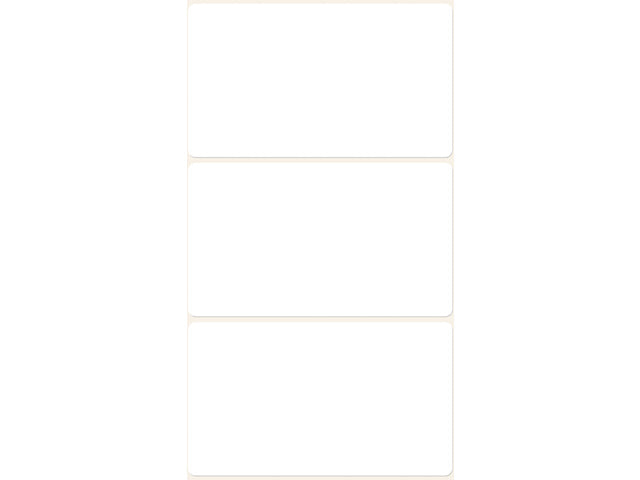 etiket Zweckform 66x38mm wit blister a 18 etiketjes
