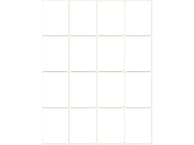 etiket Zweckform 38x29mm wit pakje a 384 etiketjes