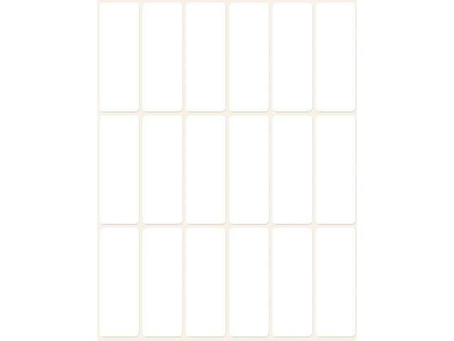 Etiketten-Zweckform, 50 x 19 mm, mit 486 Etiketten