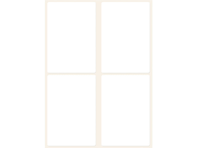 Etiketten-Zweckform, 80 x 54 mm, mit 112 Etiketten