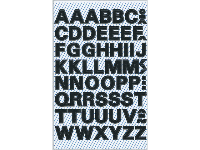 Buchstabenaufkleber Z-Design Home, 2 Stück, wasserabweisend, schwarz