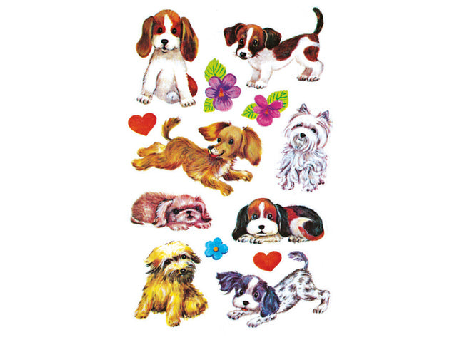papieretiket Z-design Kinderpakket a 3 vel honden