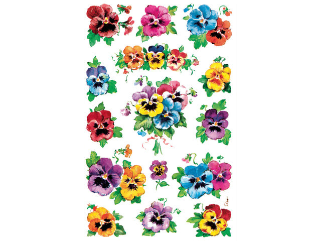 Papieraufkleber Z-Design Creative, 3 Stück, violett