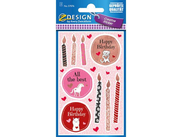 Papieretiket Z-Design Creative Paket zum 1. Geburtstag