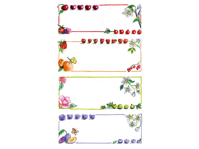 huishoudetiket Z-design Home Paket mit 3 Fächern und Obst