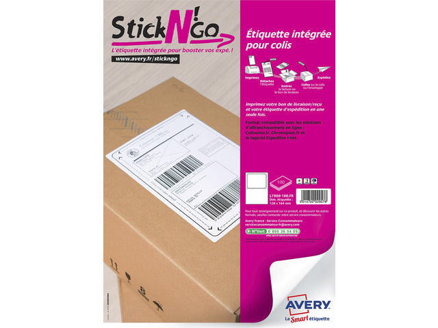 Etikettenetiket Avery Stick & Go