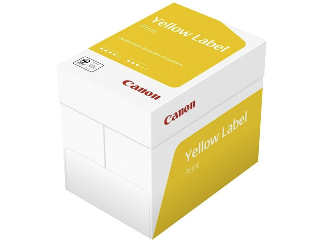 Kopieerpapier Canon Yellow label Copy A4 80gr pak 500vel doos a 5 pak