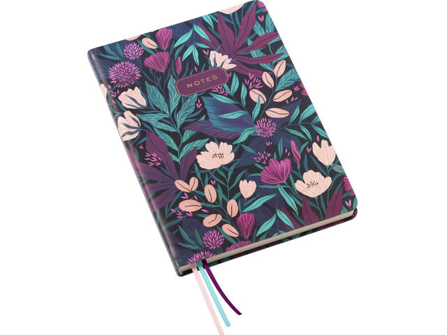 Notitieboek Èccolo Tropical Floral lijn ca.15x20cm 80gr. 256 pag.