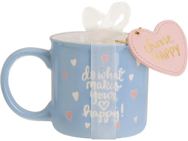 Giftset Èccolo DL mok 580ml en sleutelhanger Kies Happy