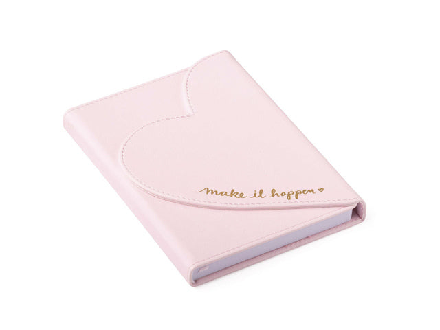 Notitieboek Èccolo DL Heart envelop light pink lijn ca. 13x18cm 80gr. 256pag.