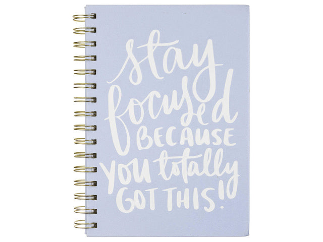 Notitieboek Èccolo DL Spirale Stay Focused lijn ca.15x20cm 80 gr. 256 Seiten.