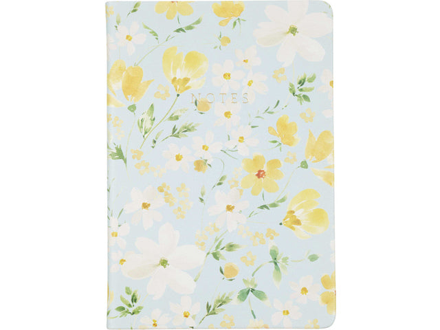 Notitieboek Eccolo Floral Notes lijn ca 15x20cm 80gr 256 pag.