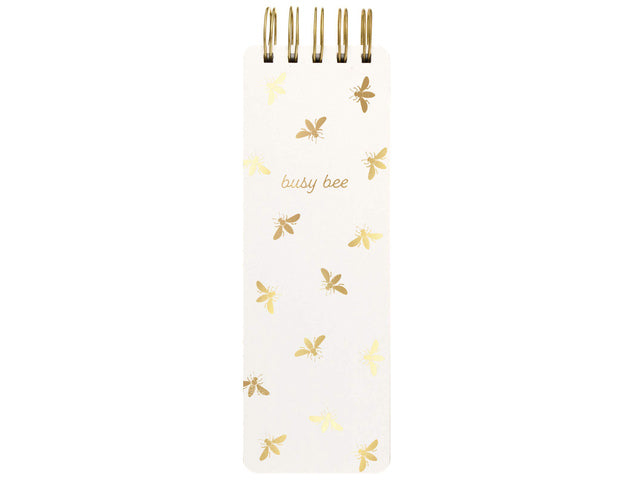 Notitieblok Èccolo spiraal Busy Bee lijn ca.8x23cm 100gr. 150pag.