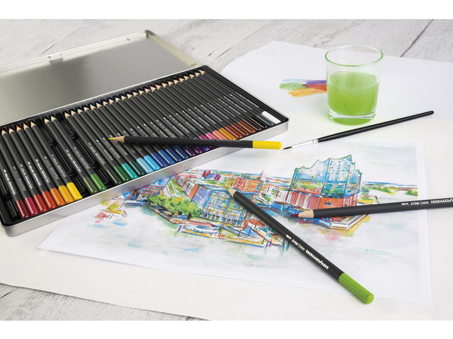Aquarelpotlood Eberhard Faber Artist Color Metalletui mit 36 Stück