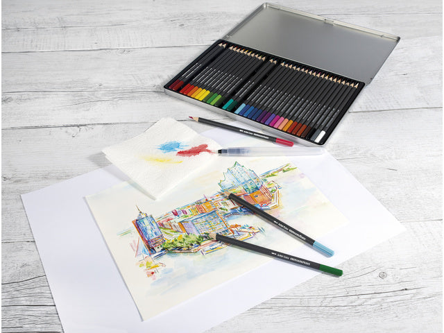Aquarelpotlood Eberhard Faber Artist Color Metalletui mit 36 Stück