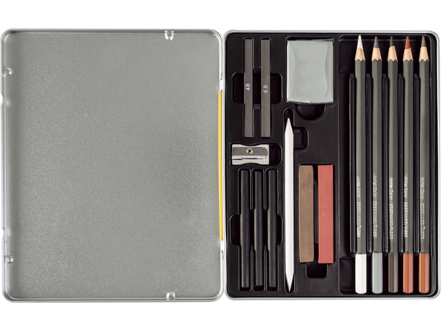 Tekenset Eberhard Faber Artist Color bliketui 16 stuks