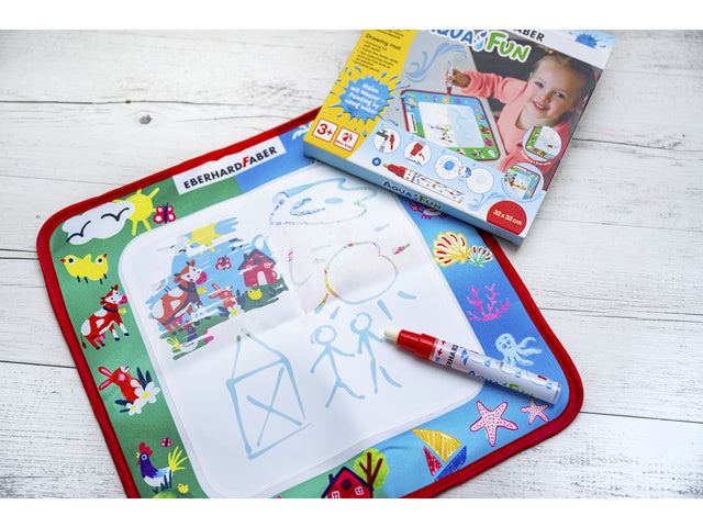 Tekenmat Eberhard Faber Aquafun 32x32cm incl. 1 waterstift