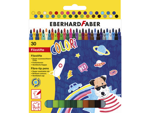 Viltstift Eberhard Faber 30 Farben