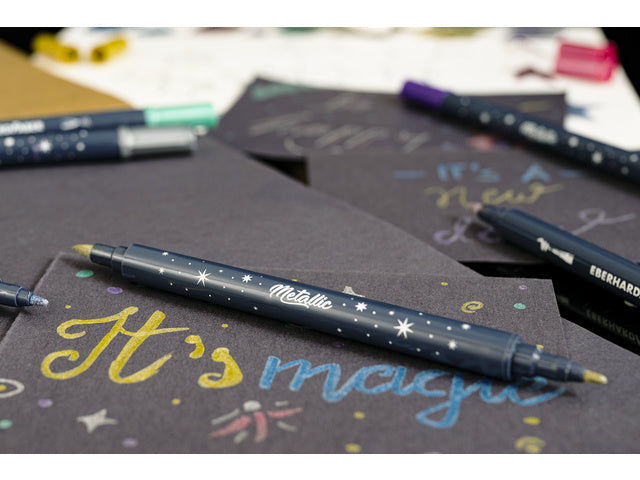 Metallic Marker Eberhard Faber Duo 6st.