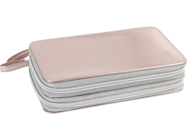 Etui Eberhard Faber, 24 Stück, 2 Schichten Roségold Double Decker Roségold Glanz, 24 Stück