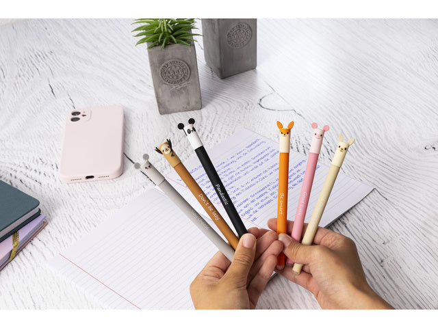 Gelschreiber Eberhard Faber Animal Erase-It Panda Schreibfarbe: blau Text: Pandastic