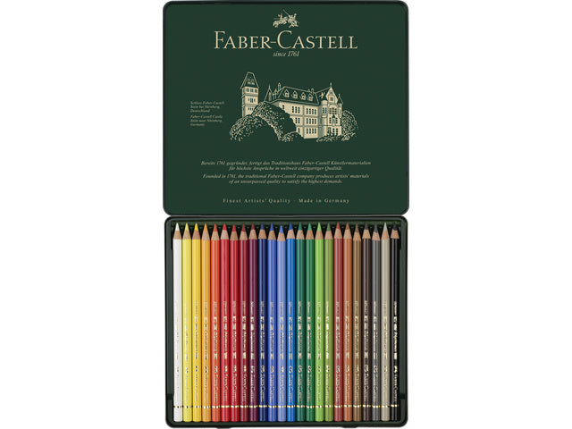 Buntes Faber-Castell Polychromos-Etui mit 24 Stück